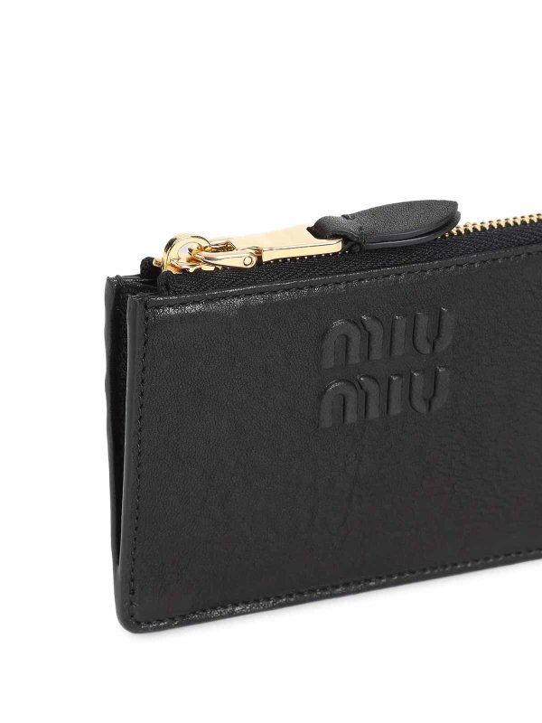 The Best Shops MIU MIU: wallets & purses - Embossed-Logo Card Holder