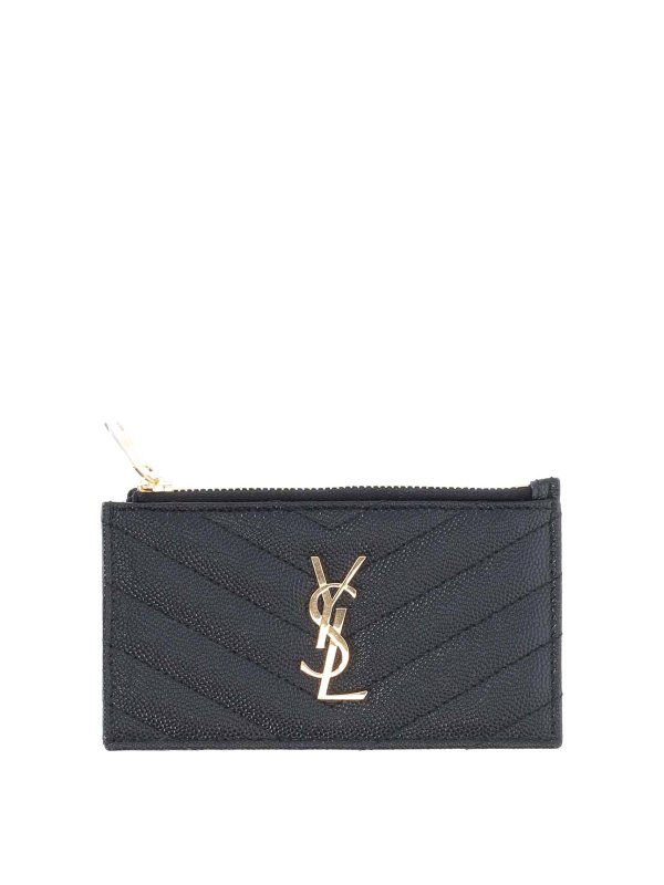SAINT LAURENT: wallets & purses - Ysl Chain Wallet (338Y)With Removable Tassels
