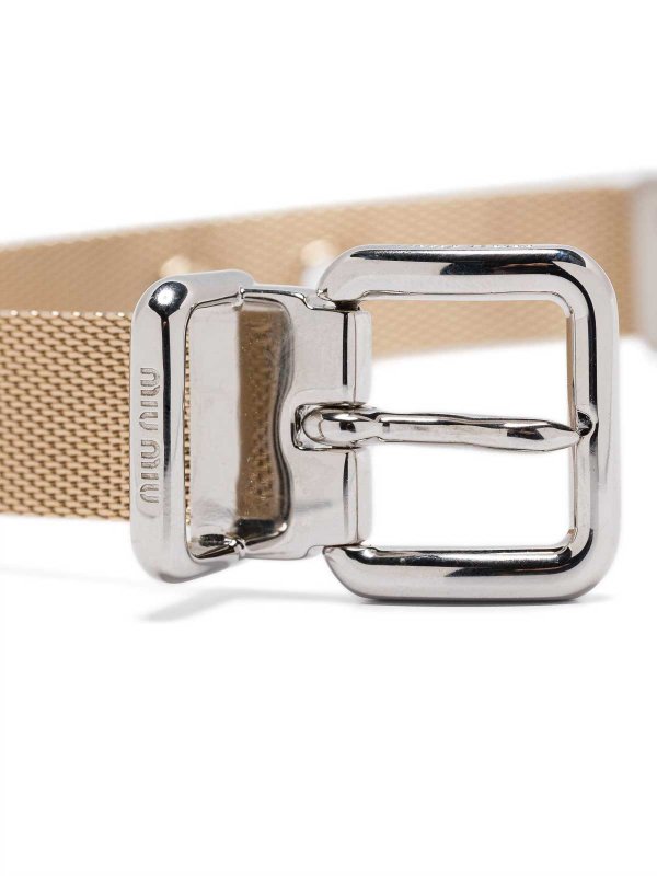 The Best Shops MIU MIU: Bracelets & Bangles - Two-tone buckle bracelet