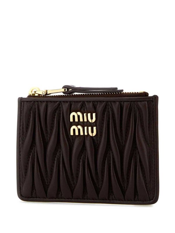 The Best Shops MIU MIU: wallets & purses - Logo Lettering Wallet