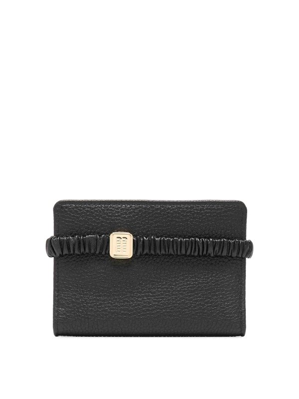 MIU MIU: wallets & purses - Logo-Plaque Matelass-Effect Wallet