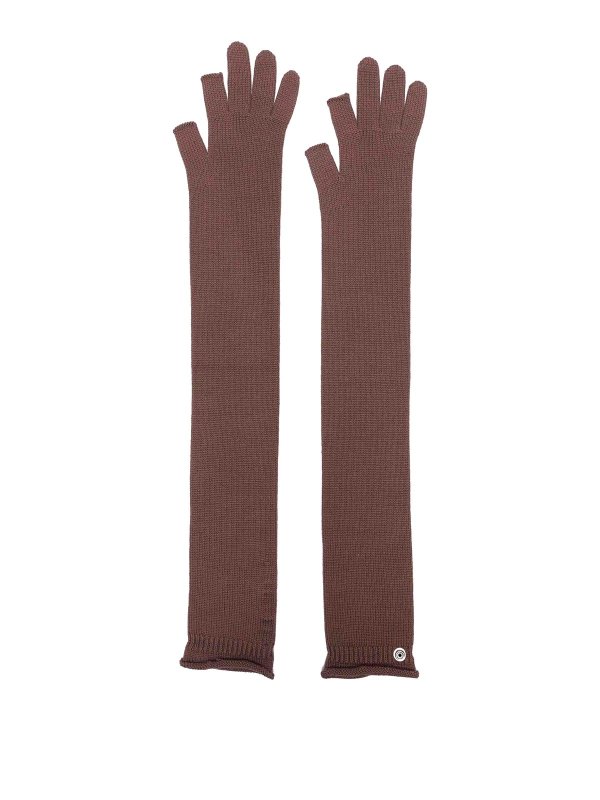 RICK OWENS: Guantes - Guantes - Marrón