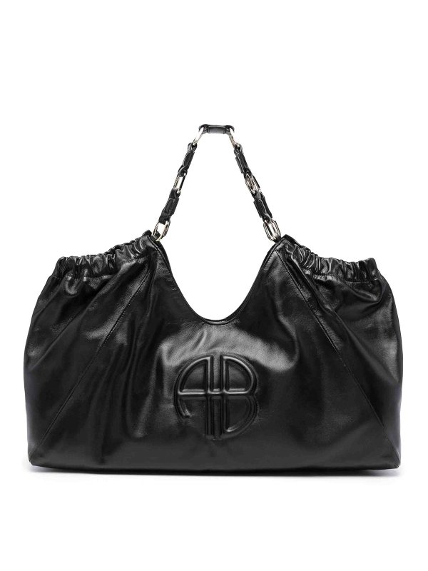 ANINE BING: トートバッグ - トートバッグ - 黒