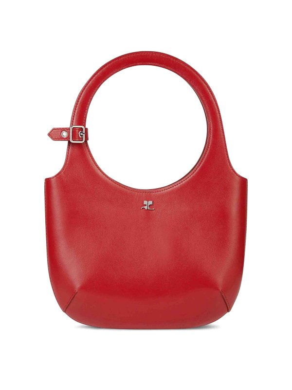 Courreges: Handtaschen - Shopper - Rot