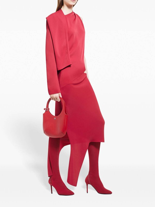 Courreges: Handtaschen online - Shopper - Rot