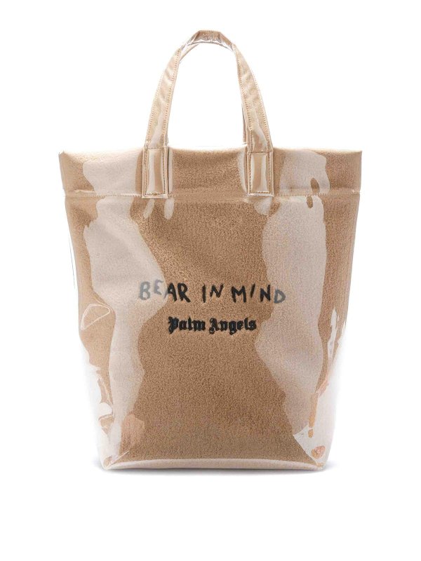 Palm Angels: totes bags - Bear In Mind Tote Bag