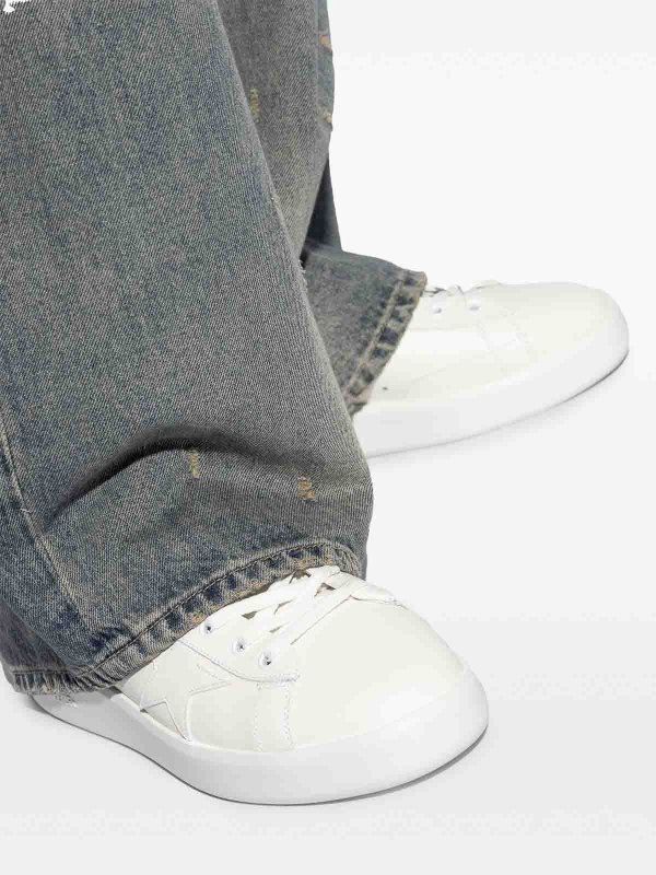 The Best Shops GOLDEN GOOSE: Scneaker in pelle a stella pura