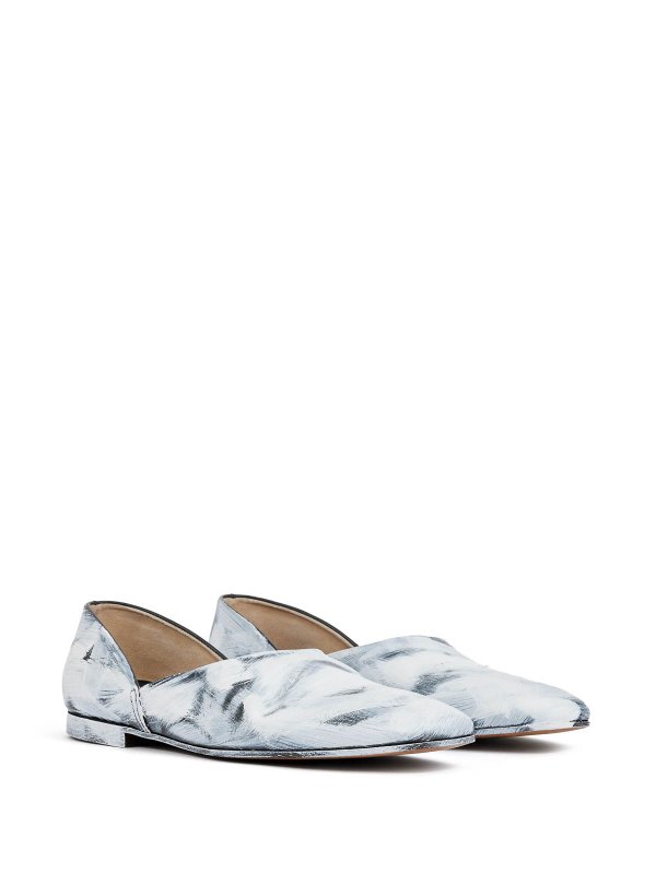 Maison Margiela: Mocassins & Chaussures bateau online - Mocassins - Blanc