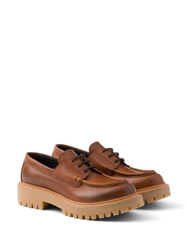 PRADA: Loafers & Slippers online - Leather Loafers