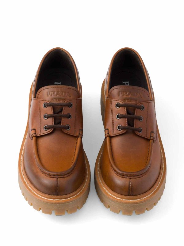 Leather Loafers shop online: PRADA
