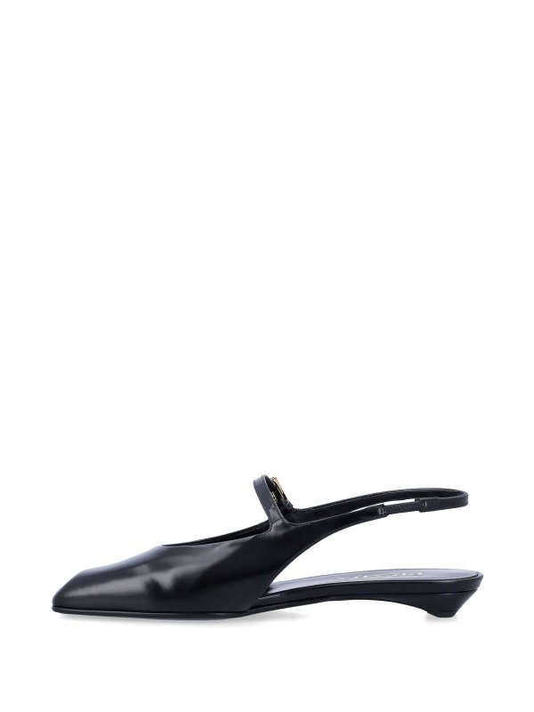 Leather Slingback Ballet Flats shop online: PRADA