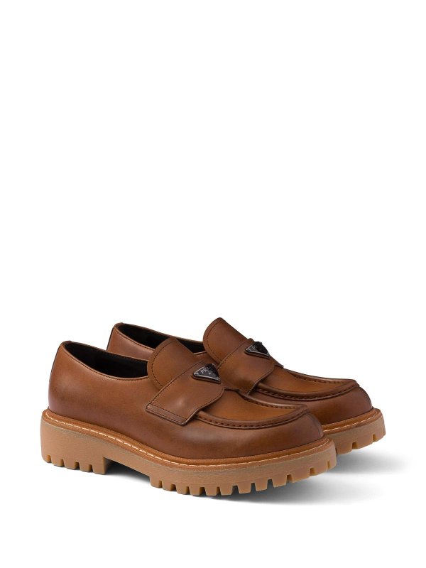 PRADA: Loafers & Slippers online - Leather Loafers