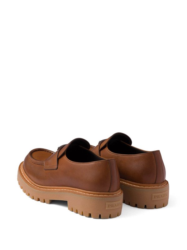 The Best Shops PRADA: Loafers & Slippers - Leather Loafers