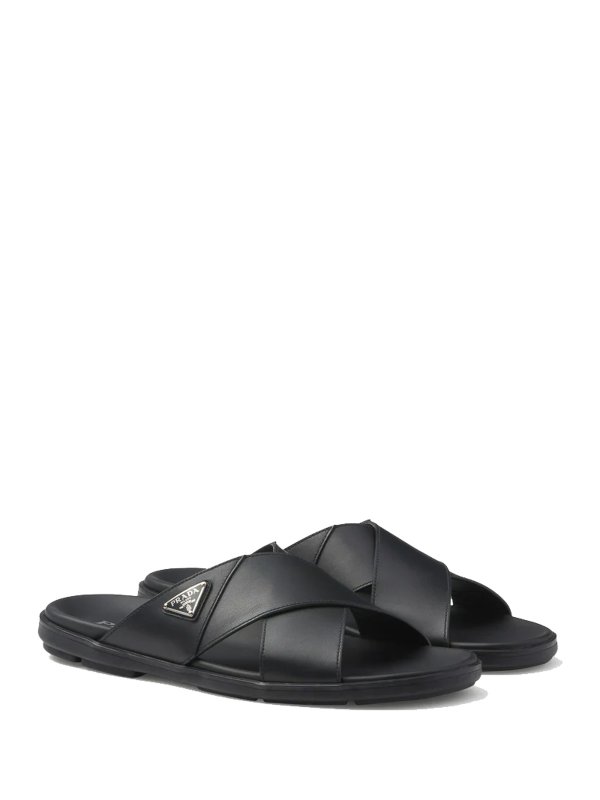The Best Shops PRADA: sandals - Leather Sandals