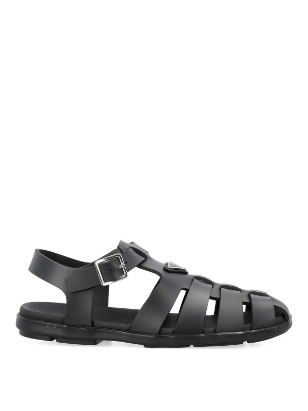 PRADA: sandals - Cage Fisherman Sandals