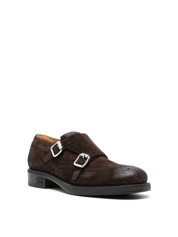 MIU MIU: Loafers & Slippers online - Leather sneakers