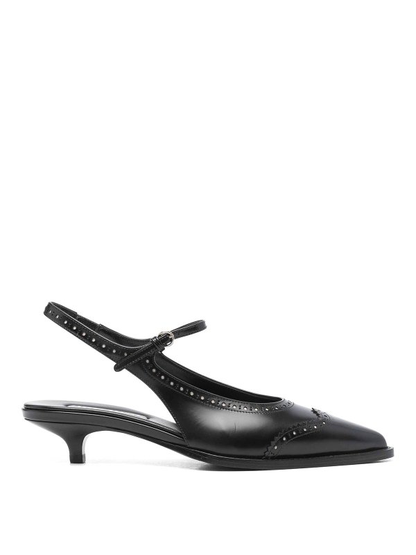MIU MIU: court shoes - 35Mm Slingback Pumps