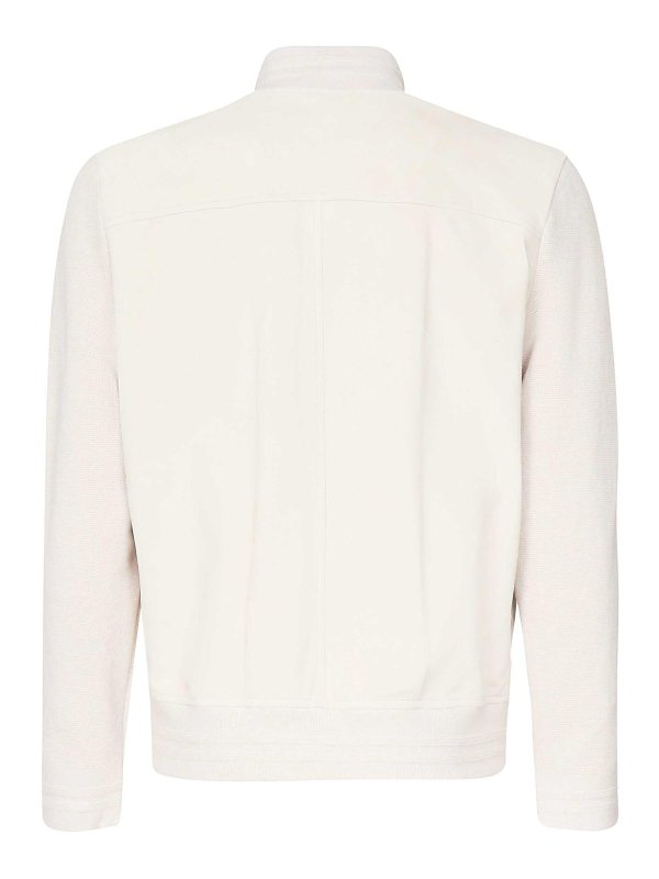 ELEVENTY: leather jacket online - Suede Jacket