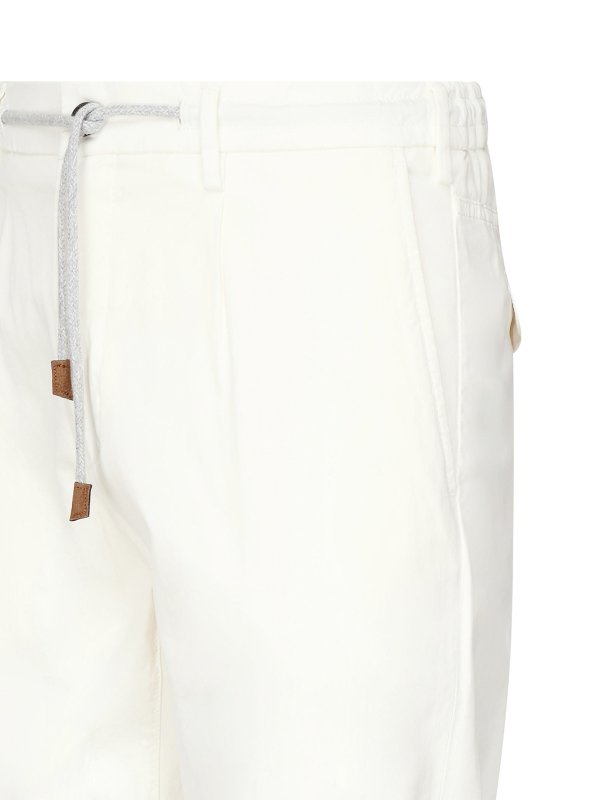 The Best Shops ELEVENTY: Pantalons casual - Pantalons Décontractés - Blanc