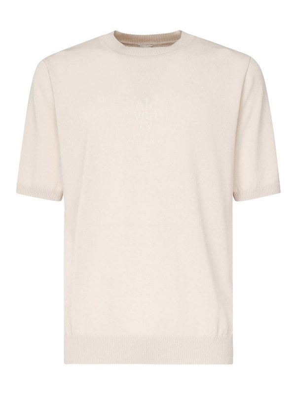 ELEVENTY: T-shirts - T-Shirt - Beige