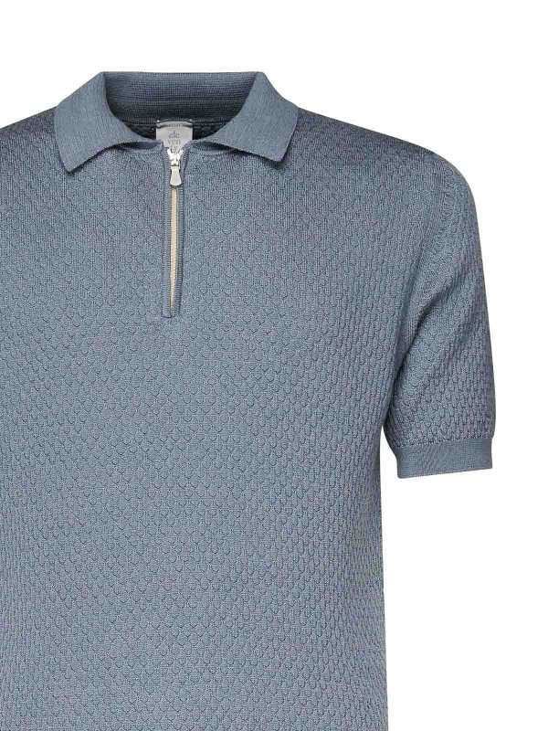 The Best Shops ELEVENTY: ポロシャツ - ポロシャツ - ブルー