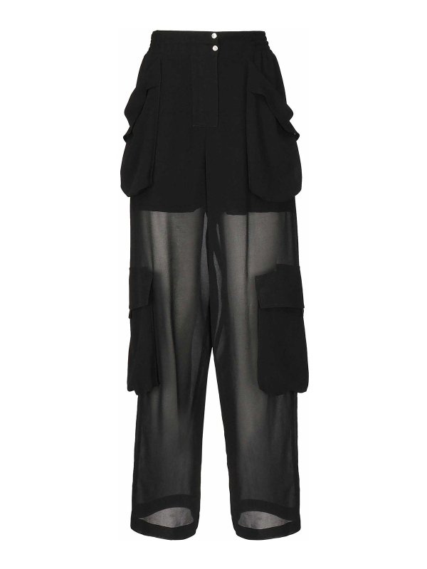 Pinko: カジュアルトラウザー - カジュアルパンツ - 黒