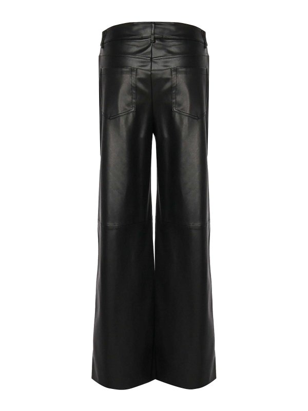 S MAX MARA: casual trousers online - Wide Trousers In Coated Fabric