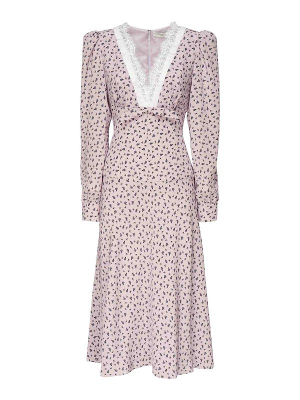 ALESSANDRA RICH: Knielange Kleider - Knielanges Kleid - Nude