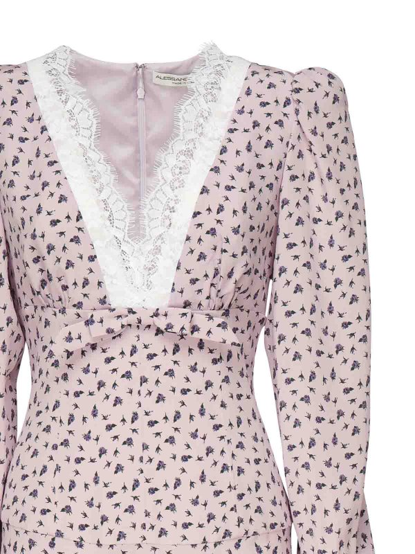 The Best Shops ALESSANDRA RICH: Knielange Kleider - Knielanges Kleid - Nude