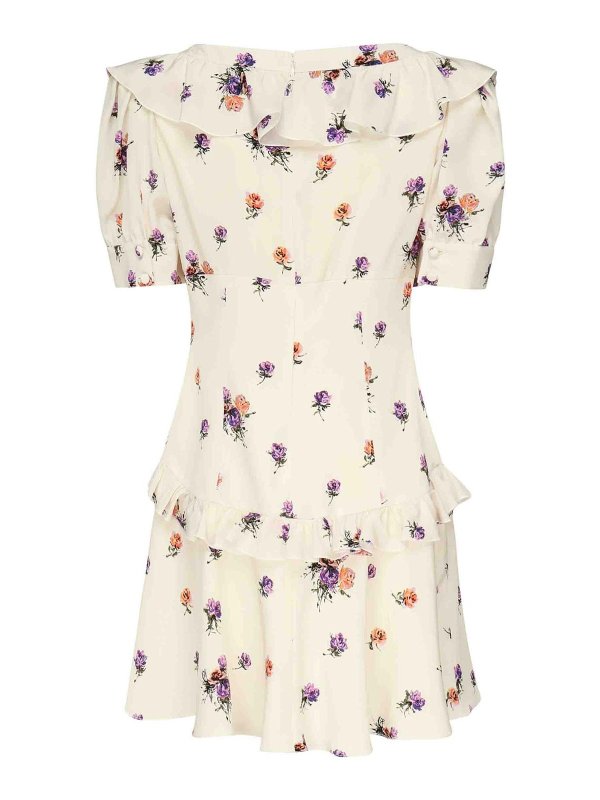 ALESSANDRA RICH: short dresses online - Rose Printed Mini Dress