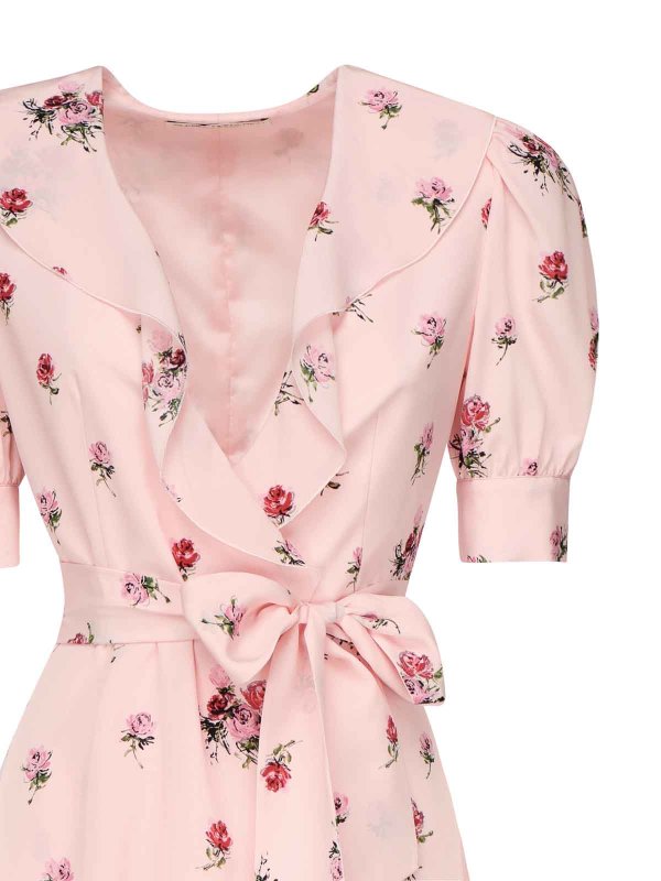 The Best Shops ALESSANDRA RICH: ニーレングスドレス - 膝丈ドレス - ヌードカラー