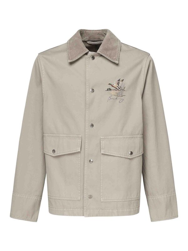 BURBERRY: giacche casual - Giacca con ricamo
