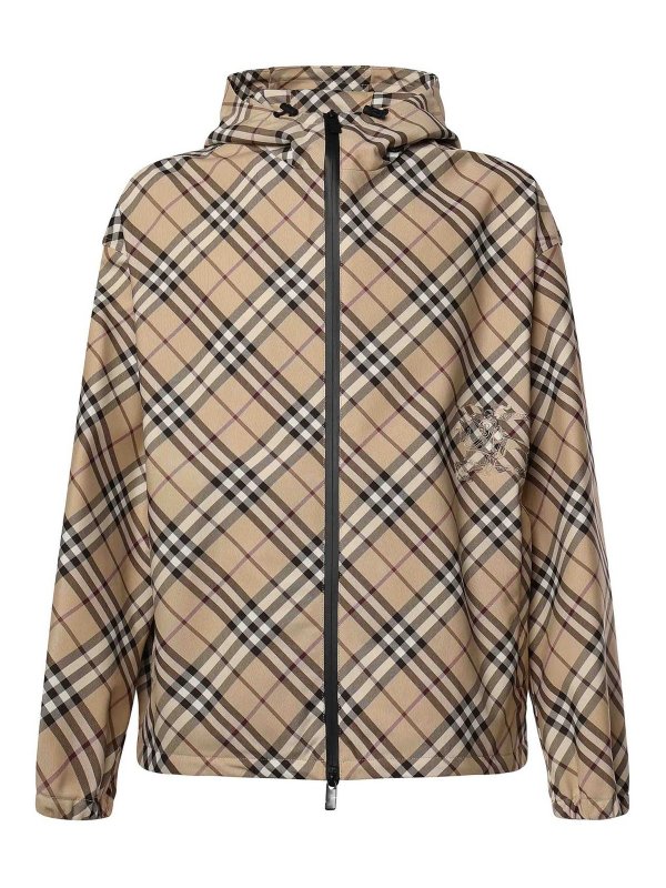 BURBERRY: casual jackets - Reversible Checked Jacket