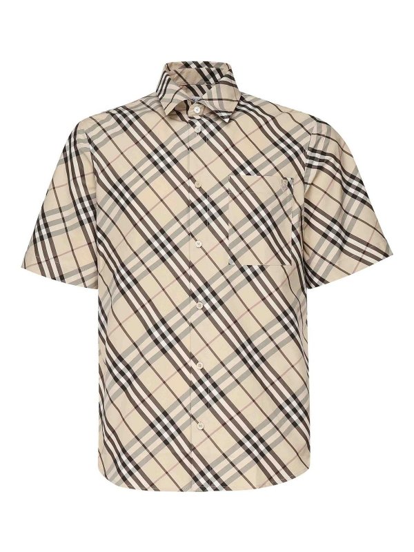 BURBERRY: シャツ - シャツ - ベージュ