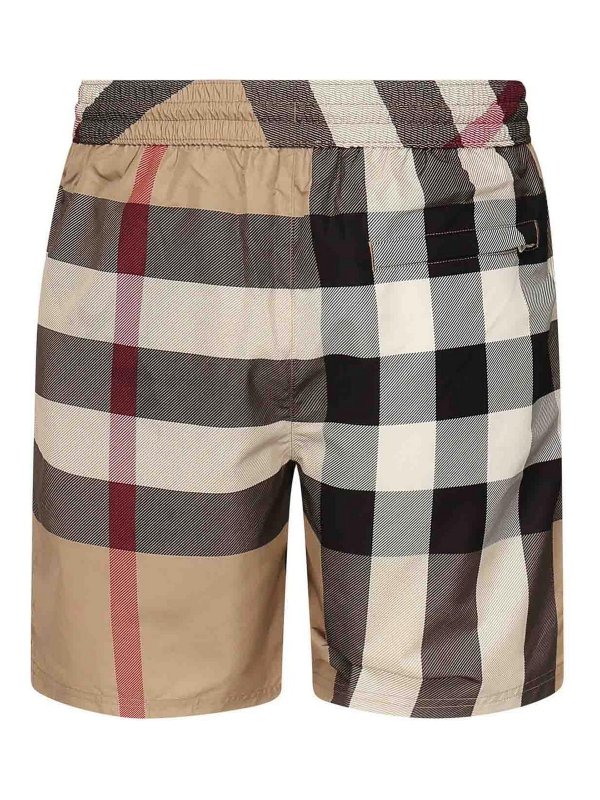 BURBERRY: Swim shorts & swimming trunks online - Checked Swimwear