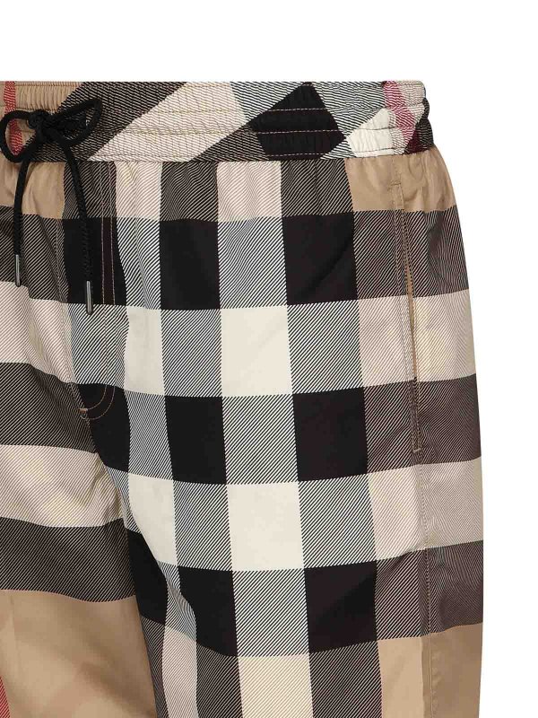 The Best Shops BURBERRY: Swim shorts & swimming trunks - Checked Swimwear