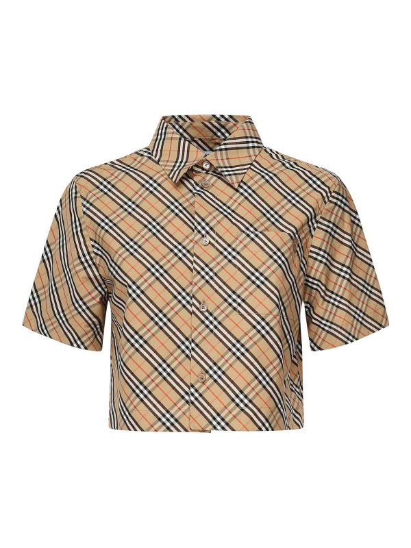 BURBERRY: シャツ - シャツ - ベージュ