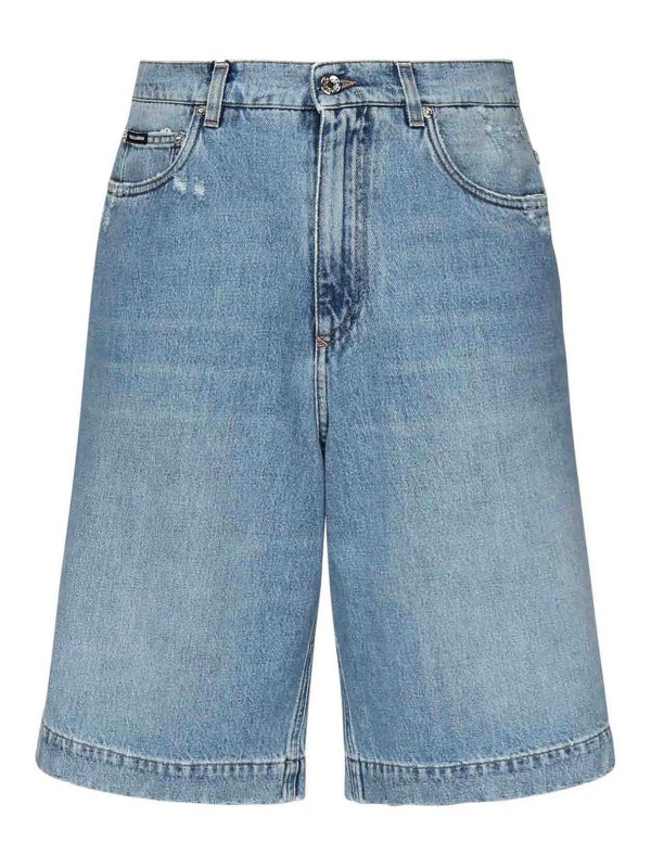DOLCE & GABBANA: pantaloni shorts - Pantaloncini di jeans