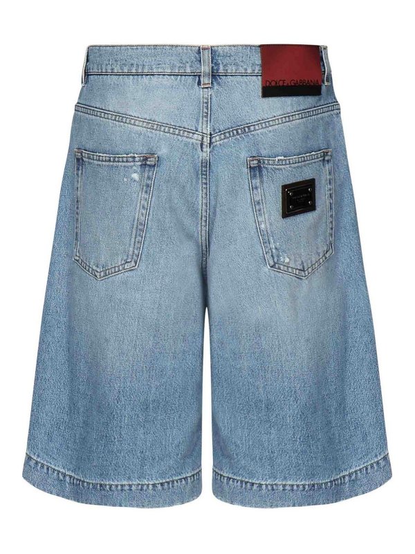DOLCE & GABBANA: pantaloni shorts online - Pantaloncini di jeans