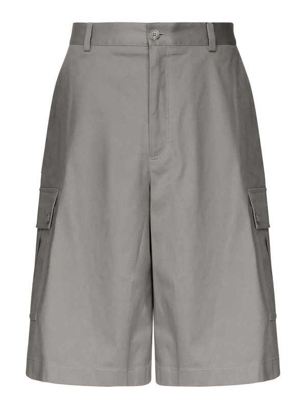 DOLCE & GABBANA: トラウザーショーツ - ショートパンツ - グレー