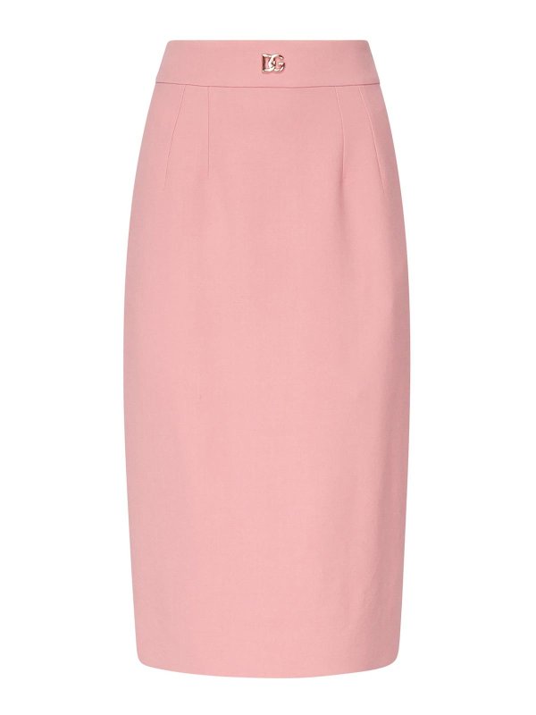 DOLCE & GABBANA: Jupes midi et au genou - Jupe Midi - Couleur Chair