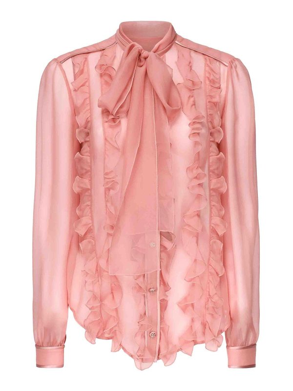 DOLCE & GABBANA: shirts - Shirt With Ruffles