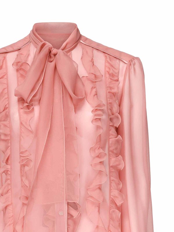 The Best Shops DOLCE & GABBANA: shirts - Shirt With Ruffles