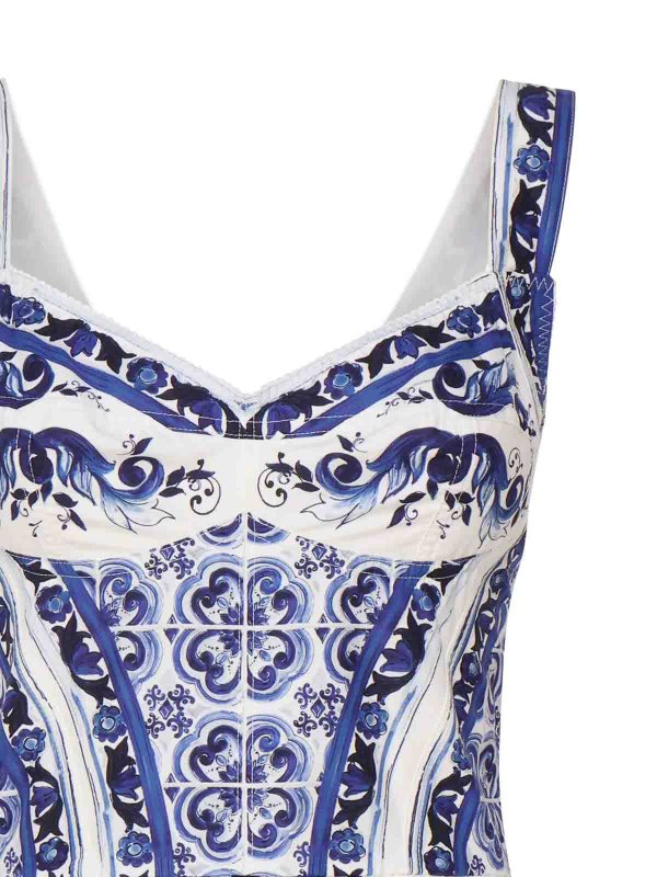 The Best Shops DOLCE & GABBANA: ニーレングスドレス - 膝丈ドレス - ブルー