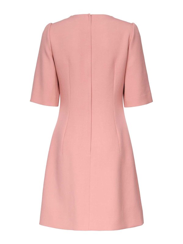 DOLCE & GABBANA: Knielange Kleider online - Knielanges Kleid - Nude