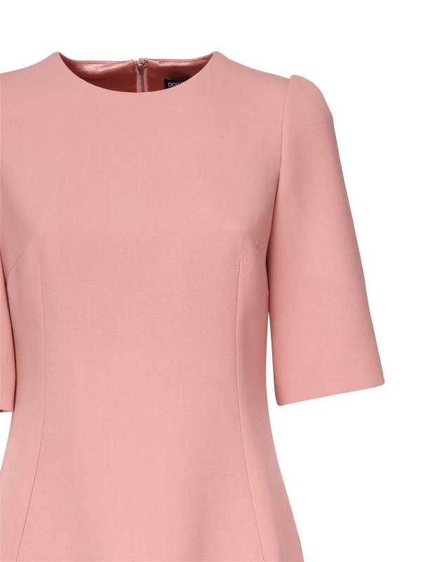 The Best Shops DOLCE & GABBANA: Knielange Kleider - Knielanges Kleid - Nude