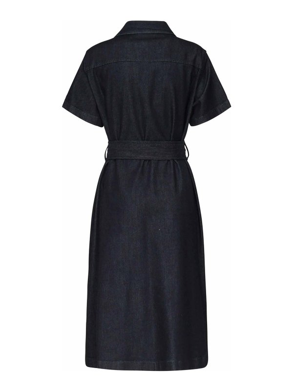 DOLCE & GABBANA: ニーレングスドレス online - 膝丈ドレス - ブルー