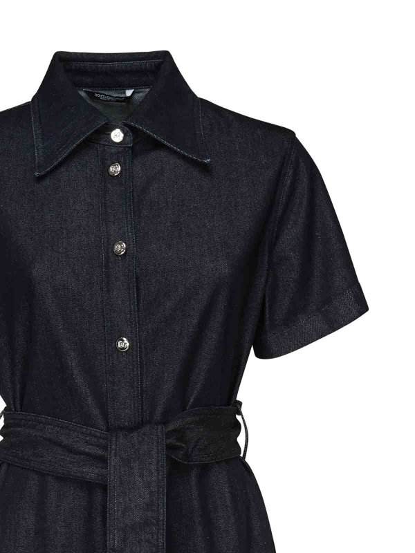 The Best Shops DOLCE & GABBANA: ニーレングスドレス - 膝丈ドレス - ブルー