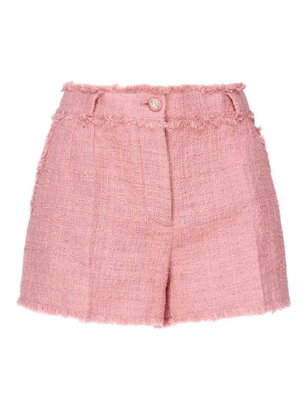 DOLCE & GABBANA: pantaloni shorts - Pantaloncini di tweed
