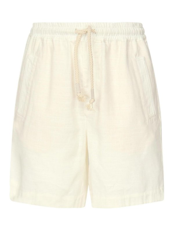 ELEVENTY: Hosen Shorts - Shorts - Weiß